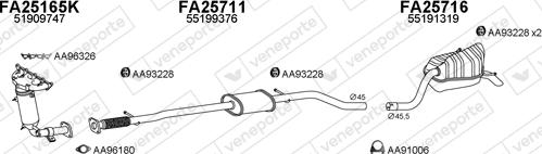 Veneporte 430123 - Система випуску ОГ autocars.com.ua