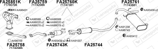 Veneporte 670087 - Система випуску ОГ autocars.com.ua