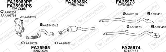 Veneporte 250647 - Система випуску ОГ autocars.com.ua