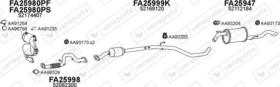 Veneporte 250652 - Система випуску ОГ autocars.com.ua