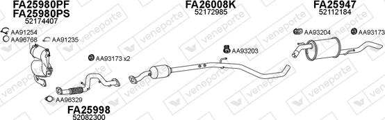 Veneporte 250654 - Система випуску ОГ autocars.com.ua