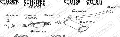 Veneporte 250661 - Система випуску ОГ autocars.com.ua