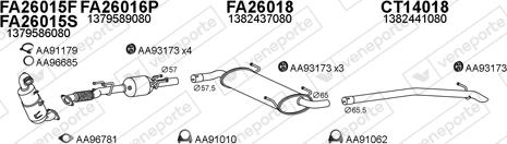 Veneporte 250667 - Система випуску ОГ autocars.com.ua