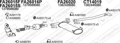 Veneporte 250669 - Система випуску ОГ autocars.com.ua