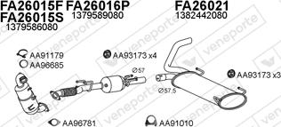 Veneporte 250670 - Система випуску ОГ autocars.com.ua