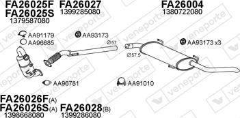 Veneporte 250678 - Система випуску ОГ autocars.com.ua