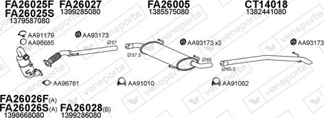 Veneporte 250679 - Система випуску ОГ autocars.com.ua