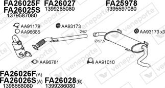 Veneporte 250680 - Система випуску ОГ autocars.com.ua