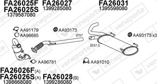 Veneporte 250683 - Система випуску ОГ autocars.com.ua