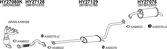 Veneporte 270059 - Система выпуска ОГ avtokuzovplus.com.ua