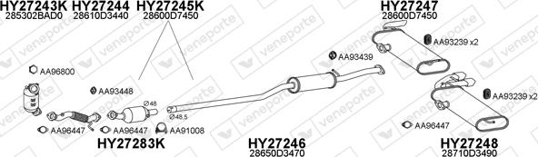 Veneporte 270093 - Система випуску ОГ autocars.com.ua