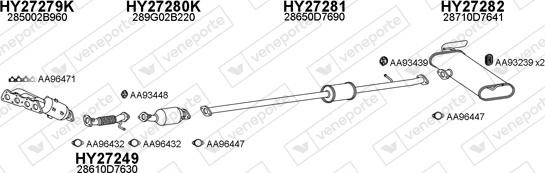 Veneporte 270095 - Система випуску ОГ autocars.com.ua