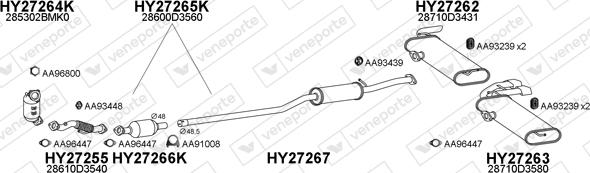Veneporte 270098 - Система випуску ОГ autocars.com.ua