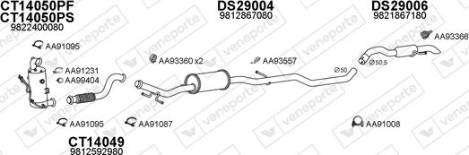 Veneporte 290015 - Система выпуска ОГ avtokuzovplus.com.ua