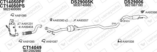 Veneporte 290016 - Система выпуска ОГ avtokuzovplus.com.ua