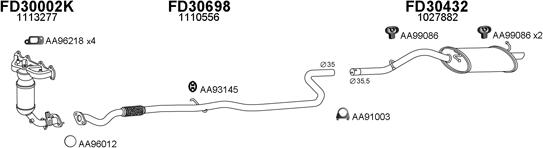 Veneporte 300093 - Система випуску ОГ autocars.com.ua