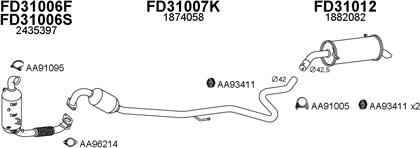 Veneporte 300662 - Система випуску ОГ autocars.com.ua