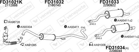 Veneporte 300678 - Система випуску ОГ autocars.com.ua