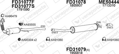 Veneporte 300703 - Система випуску ОГ autocars.com.ua