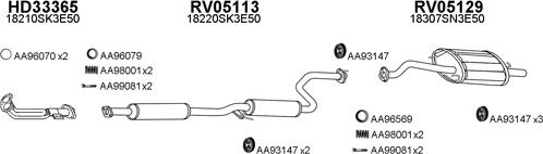 Veneporte 330038 - Система выпуска ОГ avtokuzovplus.com.ua