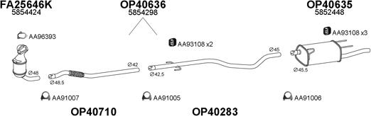 Veneporte 400281 - Система выпуска ОГ avtokuzovplus.com.ua