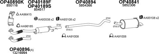 Veneporte 400581 - Система выпуска ОГ avtokuzovplus.com.ua