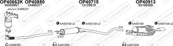 Veneporte 400746 - Система випуску ОГ autocars.com.ua