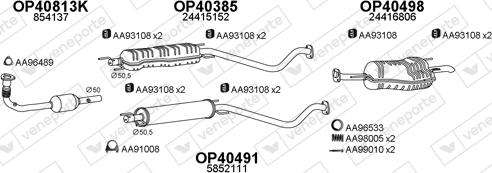 Veneporte 400754 - Система випуску ОГ autocars.com.ua