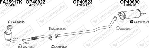 Veneporte 400761 - Система випуску ОГ autocars.com.ua