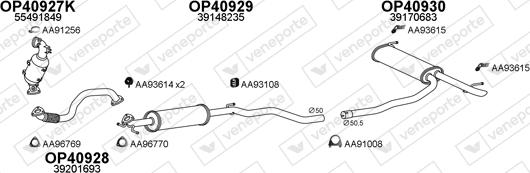 Veneporte 770451 - Система випуску ОГ autocars.com.ua