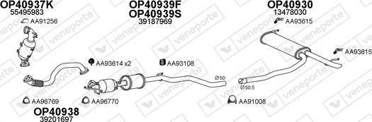 Veneporte 400774 - Система выпуска ОГ avtokuzovplus.com.ua