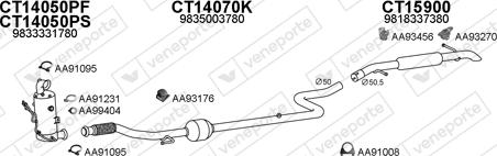 Veneporte 400790 - Система випуску ОГ autocars.com.ua