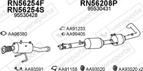 Veneporte 400813 - Система випуску ОГ autocars.com.ua