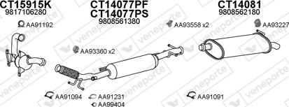 Veneporte 400817 - Система выпуска ОГ avtokuzovplus.com.ua