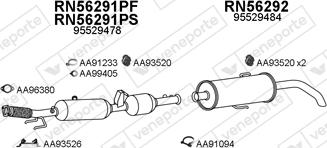 Veneporte 400822 - Система випуску ОГ autocars.com.ua