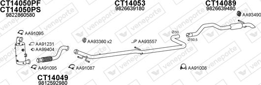 Veneporte 770528 - Система випуску ОГ autocars.com.ua