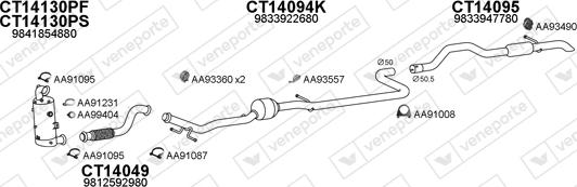 Veneporte 400835 - Система випуску ОГ autocars.com.ua