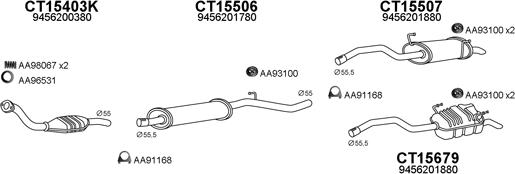 Veneporte 430076 - Система випуску ОГ autocars.com.ua