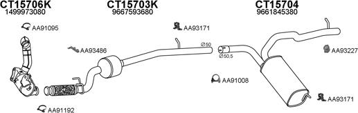 Veneporte 430097 - Система випуску ОГ autocars.com.ua