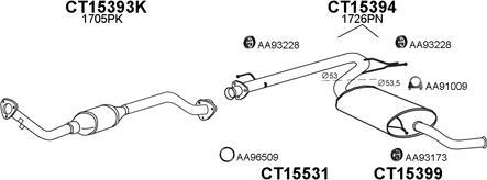 Veneporte 450166 - Система випуску ОГ autocars.com.ua