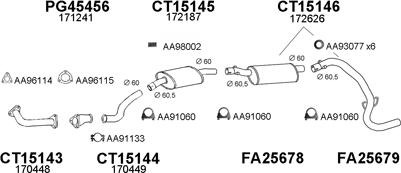 Veneporte 450441 - Система випуску ОГ autocars.com.ua