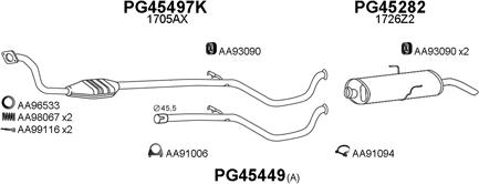 Veneporte 450495 - Система выпуска ОГ avtokuzovplus.com.ua