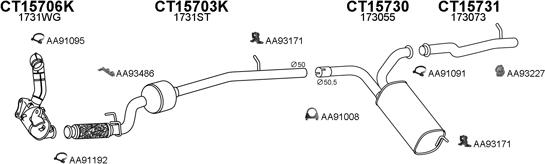 Veneporte 450582 - Система выпуска ОГ avtokuzovplus.com.ua