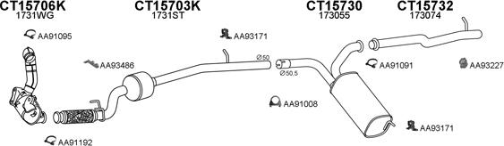 Veneporte 450586 - Система выпуска ОГ avtokuzovplus.com.ua