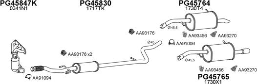 Veneporte 450602 - Система выпуска ОГ avtokuzovplus.com.ua