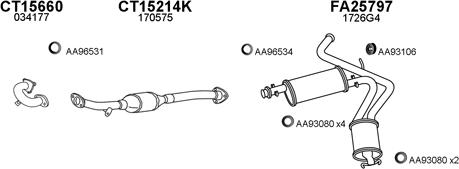 Veneporte 450612 - Система випуску ОГ autocars.com.ua