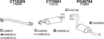 Veneporte 450632 - Система випуску ОГ autocars.com.ua