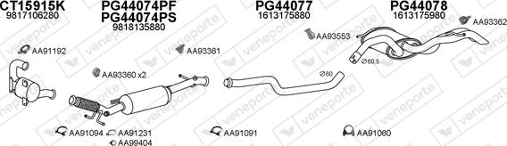 Veneporte 450945 - Система випуску ОГ autocars.com.ua