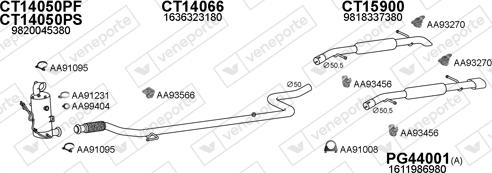 Veneporte 450957 - Система випуску ОГ autocars.com.ua