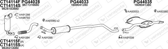 Veneporte 450992 - Система випуску ОГ autocars.com.ua